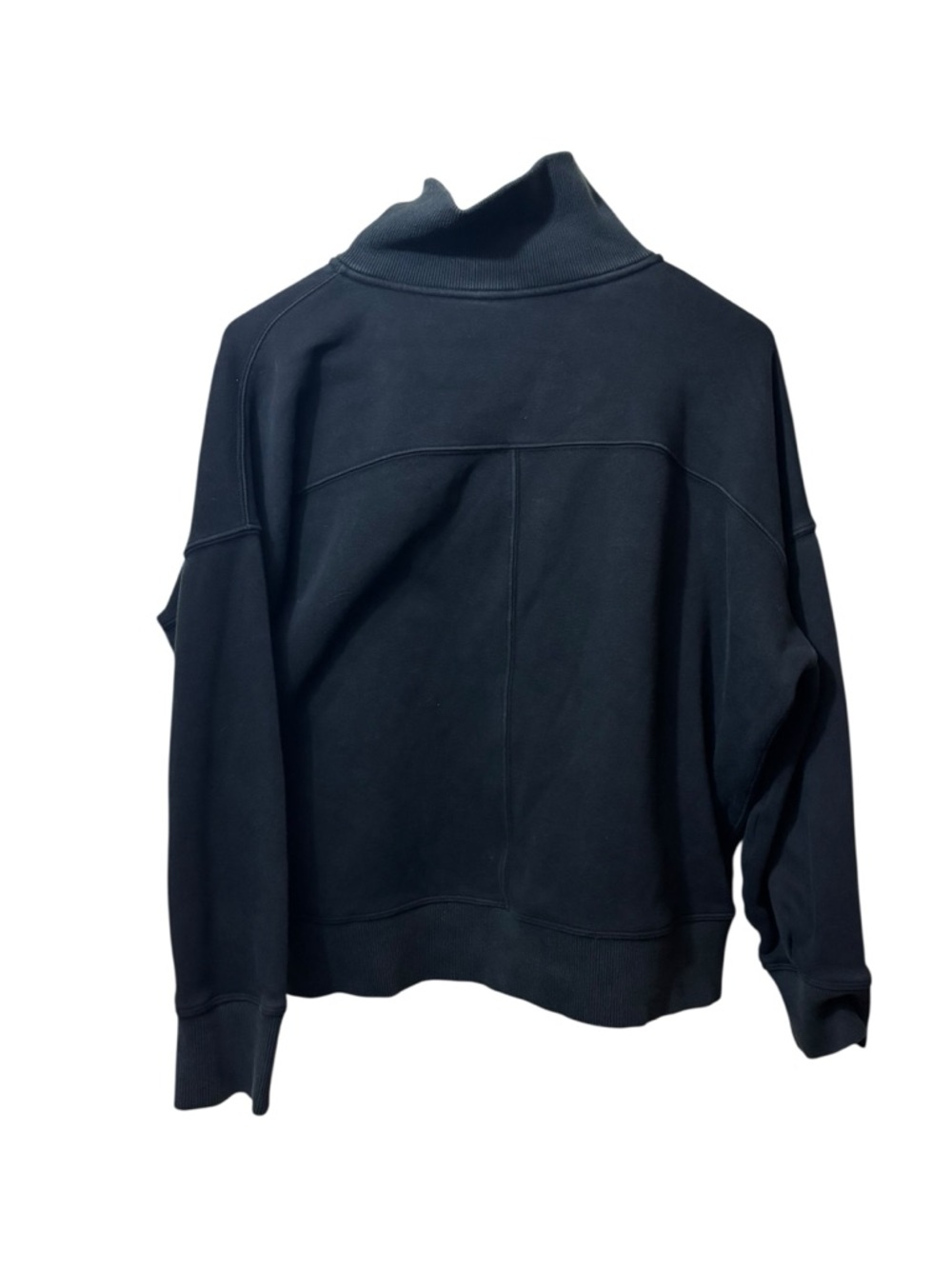 Athleta Black Half-Zip Pullover Medium - image 2